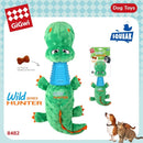 Crocodile Plush Dog Toy With TPR Neck