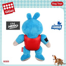 I'm Hero TPR Armor Blue Rabbit Plush With Squeaker Dog Toy