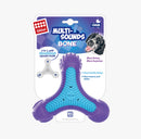 Multi Sound Bone Purple Blue Squeaker Dog Toys