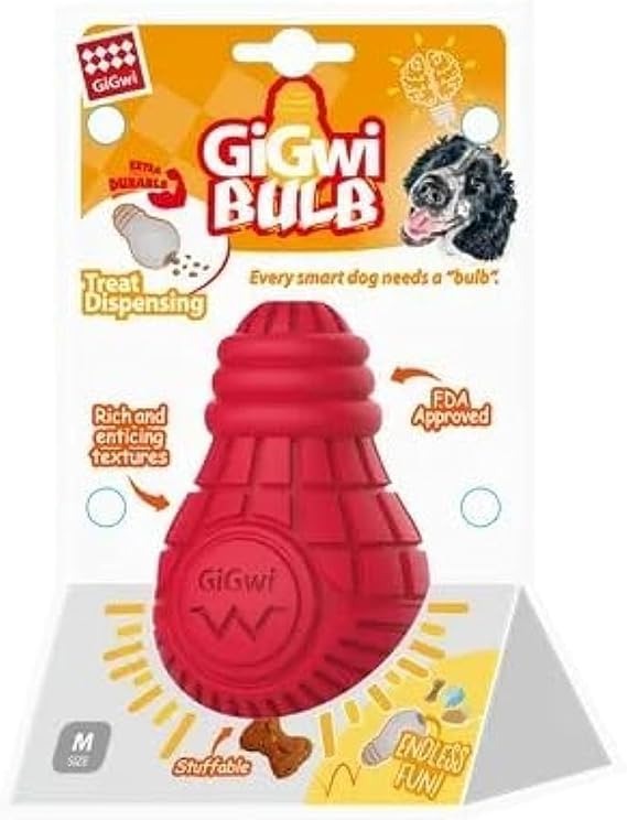 Bulb Rubber Treats Dispenser Dog Toy