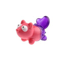 Suppa Puppa Pink Purple Fox With Squeaker Dog Toy