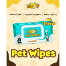 Pet Wipes Chamomile Extract - 80 sheets