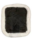 White Fluff Pillow Cuddler Dog Bed