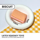 Biscuit Latex Skueaky Pet Toys