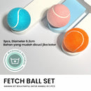 Fecth Ball Set Pet Toy - 3 Pcs