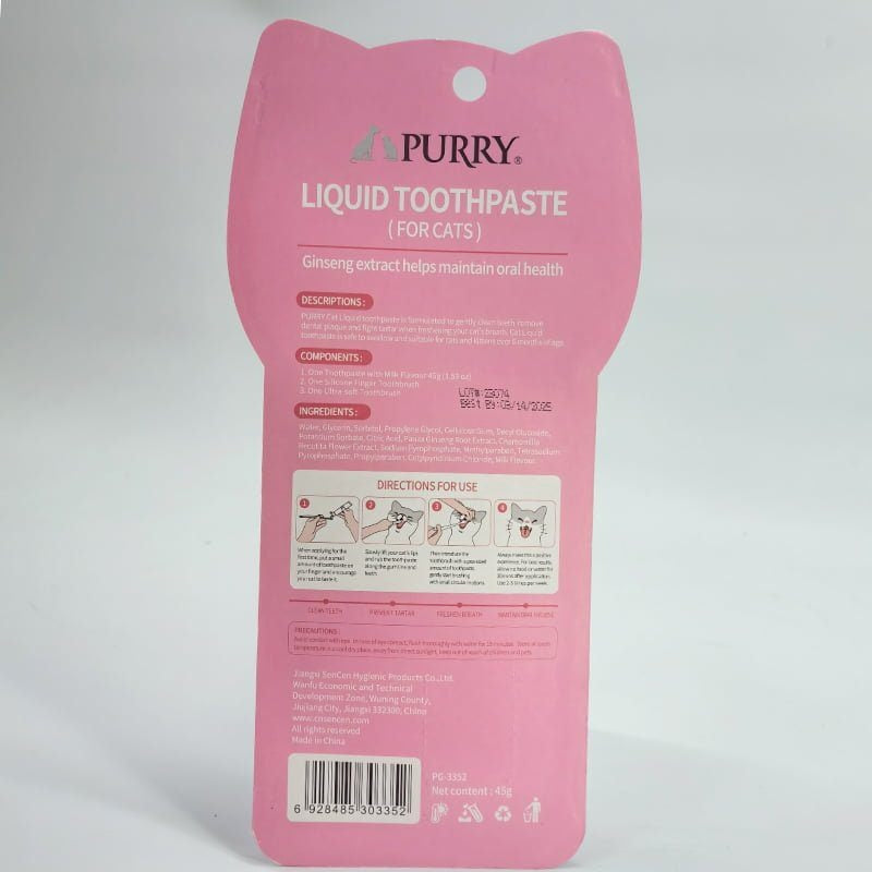 Dental Care Kits For Cats - Milk Flavour & Ginseng Extract