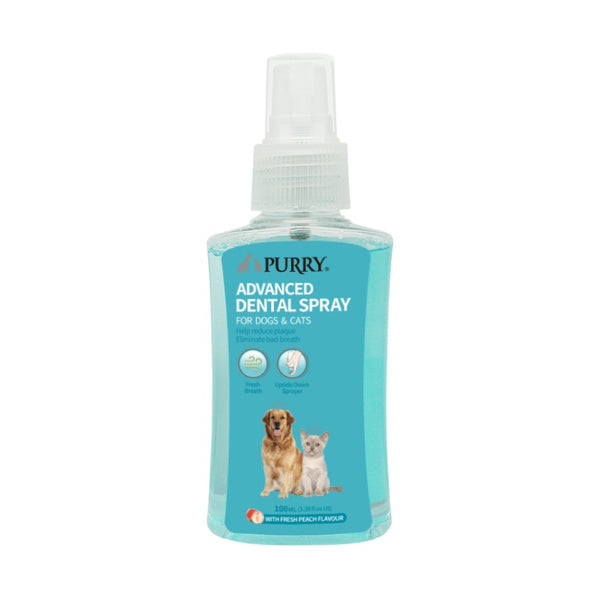 Purry Advanced Dental Spray Peach Flavour For Dogs & Cats - 100 ml