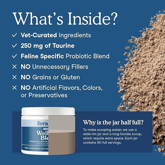 Wellness Blend Gut Health Supplement For Cats - 60gr