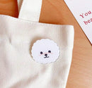 Bichon Brooch