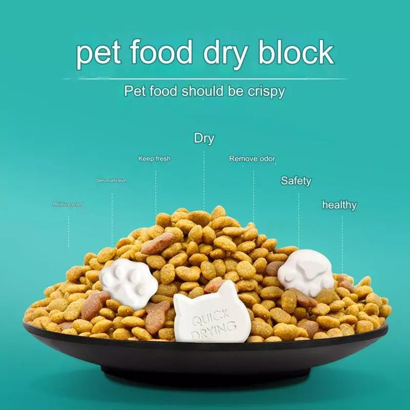 Diatomite Drying Block For Pets Food (Cat/Dog Head Motif)