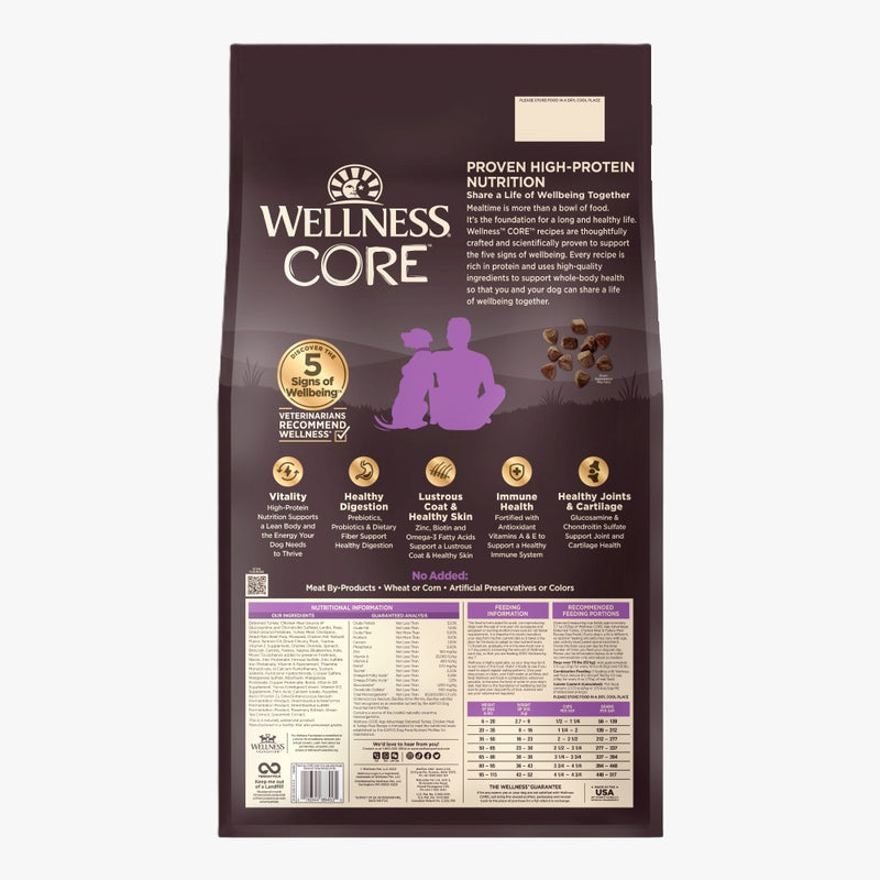 Wellness CORE Senior Deboned Turkey, Chicken Meal & Turkey Meal 12lbs
