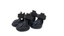 Crocsy Black Waterproof Rubber Dog Shoes