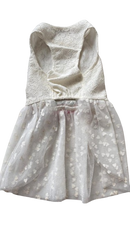 White Pink Rose Dress