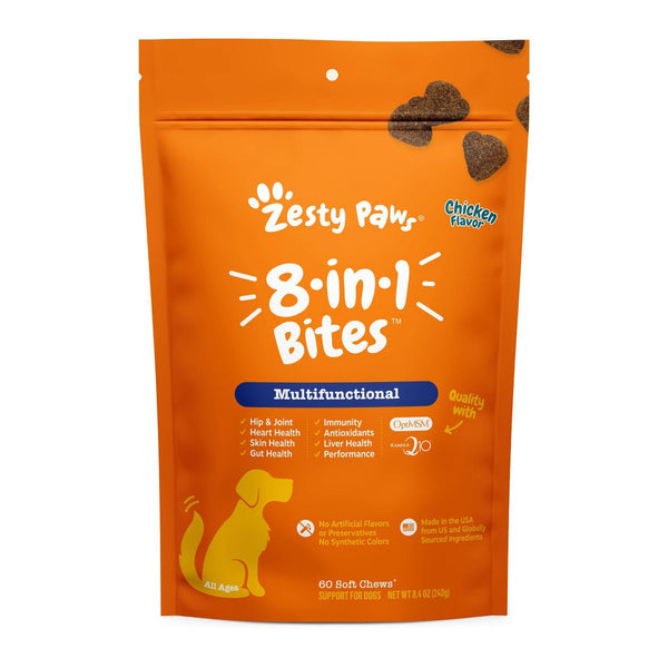 Multifunctional 8-in-1 Bites Chicken Flavor For Dogs - Pouch