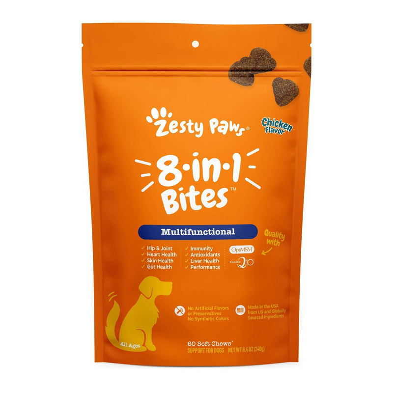 Multifunctional 8-in-1 Bites Chicken Flavor For Dogs - Pouch