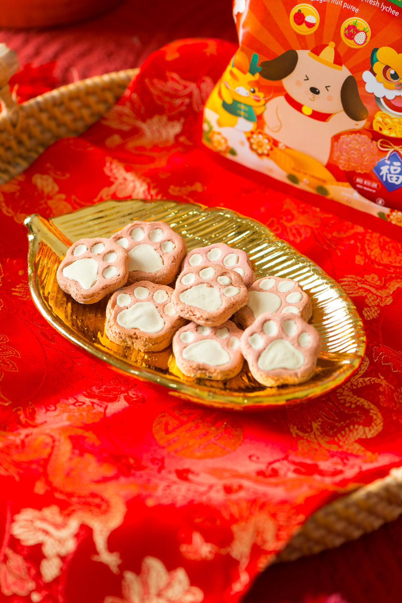 Lychee Dragon Cookies CNY Dog Treats