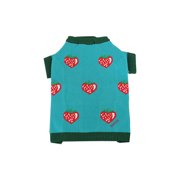 Poochi Strawberry Sweater Dog Clothes