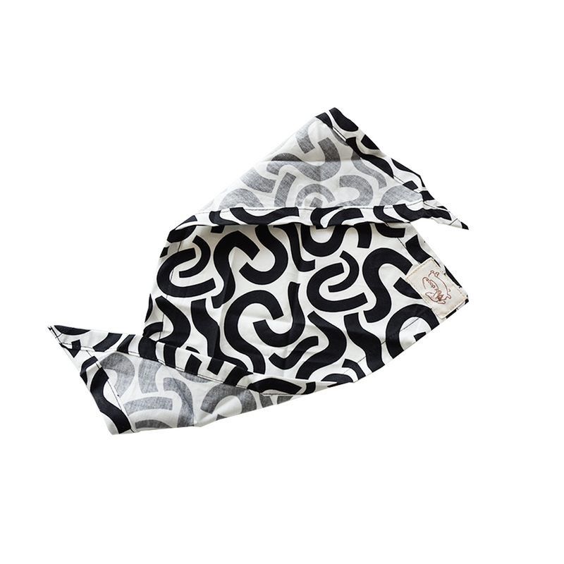 Monochrome Bandana For Pets