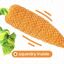 Carrot Tug Rope With Squeaker Dog Toy