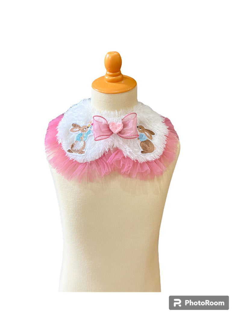 Easter Girl Rabbit Patch Bib For Pets