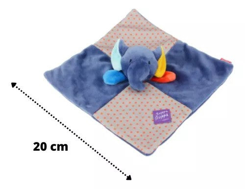 Suppa Puppa Elephant With Squeaker & Crinckle Paper Small Dog Toys