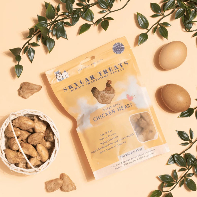 Freeze Dried Chicken Heart Dog and Cat Treats