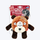 Plush Friendz Bear with Foam Rubber Ring and Squeaker Dog Toy - M