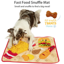 Fast Food Party Snuffle Mat Interactive Dog Toy
