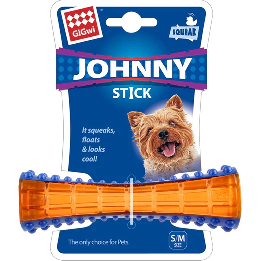Johnny Stick Squeaker Transparant Dog Toy