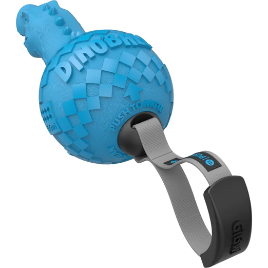 Push To Mute Dinoball T-Rex Dog Toy