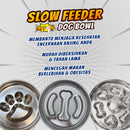 Stainless Steel Slow Feeder Dog Bowl