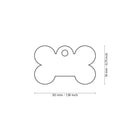 ID Tag - Friends Collection - Small Bone Golden Brass Tag | Personalized Cat Dog Tag