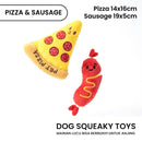 Pizza & Sausage Skueaky Pet Toys