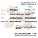 Poodle Silicone Skueaky Pet Toys
