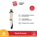 Plush Friendz Fox With Sponge Squeaker Inside Pet Toys