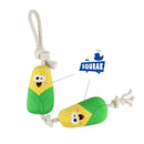 Corn Tug Hercules With Squeaker Dog Toy