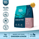 Chicken & Duck Baked Cat Food for Kitten