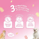 Ice Cream Cone Chicken Freeze-Dried Milk Flavour Treats For Pets - 48gr