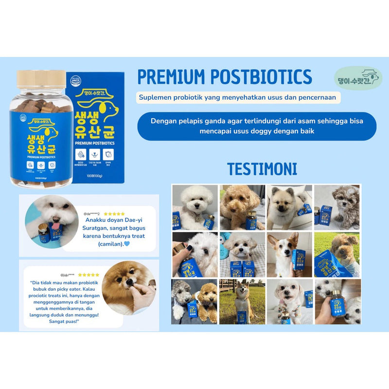 Premium Postbiotics Vitamins Intestinal Digestion + Dog Immunity - 100gr