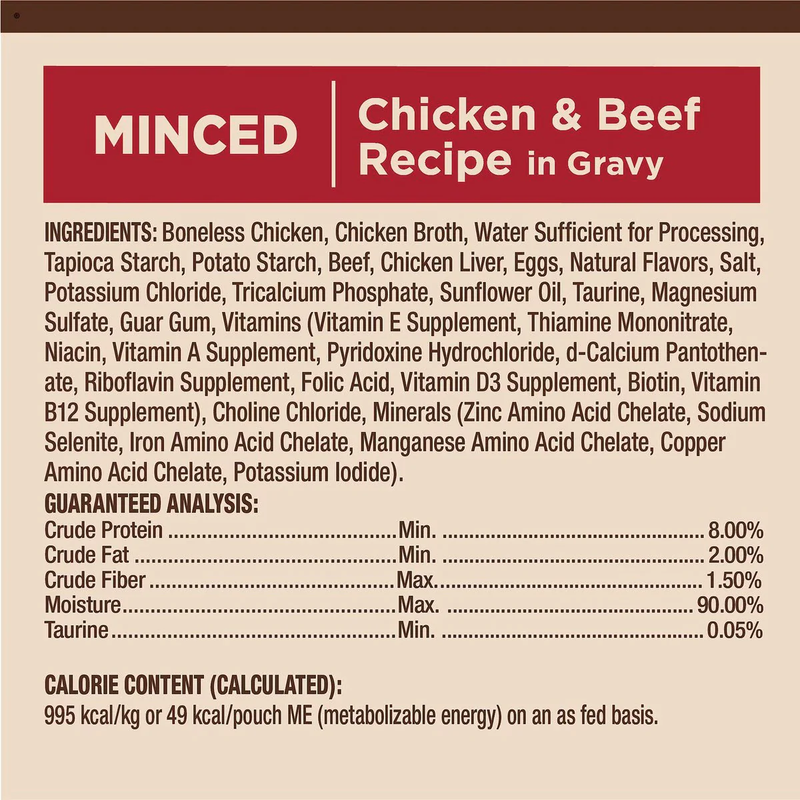 CORE Tiny Taster Minced Chicken & Beef Recipe Cat Food