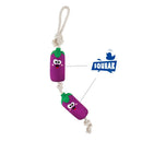 GiGwi Tug Hercules Eggplant  with Squeaker inside