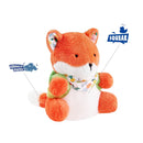 Plush Friends Fox Backpack with Squeaker & Crinkle Paper Inside