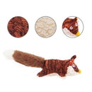 Plush Friendz Fox With Squeaker Inside Dog Toy