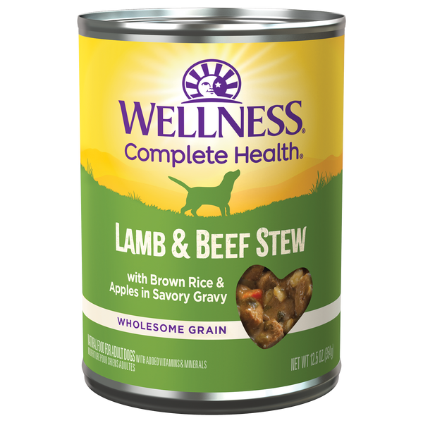 Wellness Lamb & Beef Stew With Brow Rice & Apples Wet Dog Food