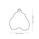 ID Tag - Friends Collection - White Poodle Female Dog Tag | Personalized Cat Dog Tag