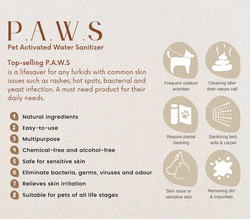 P.A.W.S Multi-Purpose Water Sanitizer For Pets