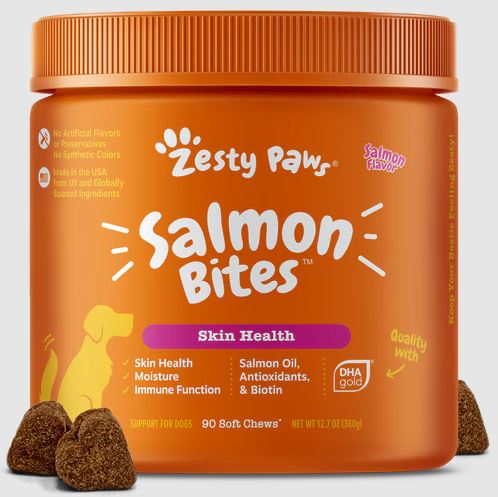 Skin Health Salmon Bites Salmon Flavor For Dogs - Jar