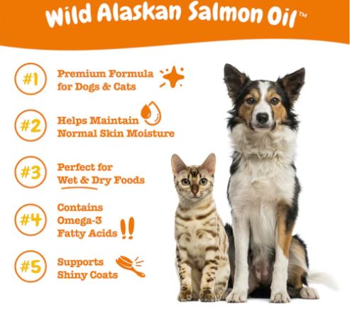 Skin & Coat Wild Alaskan Salmon Oil For Pets
