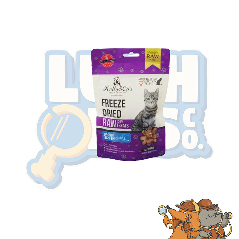 Kelly & Co's Freeze Dried Wild Caught Fish Trio Cat Treat