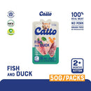 Catto Fish and Duck Kitten Wet Food